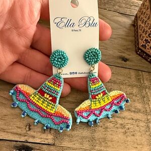 Ella Blu Colorful Sombrero Earrings